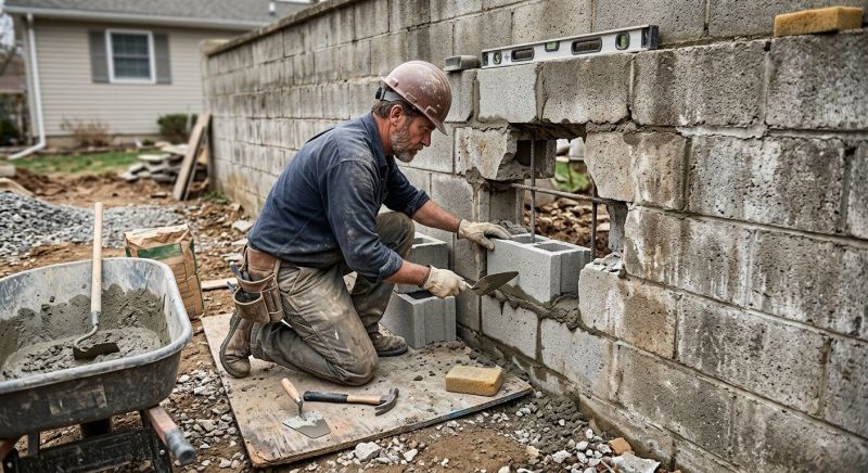 Block Wall Repair in Braselton, GA