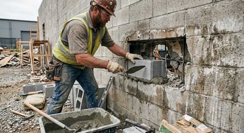 Block Wall Repair in Dacula, GA