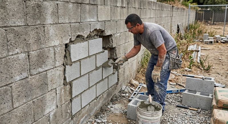 Block Wall Repair in Grayson, GA