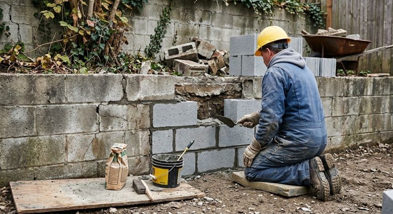Block Wall Repair in Lawrenceville, GA