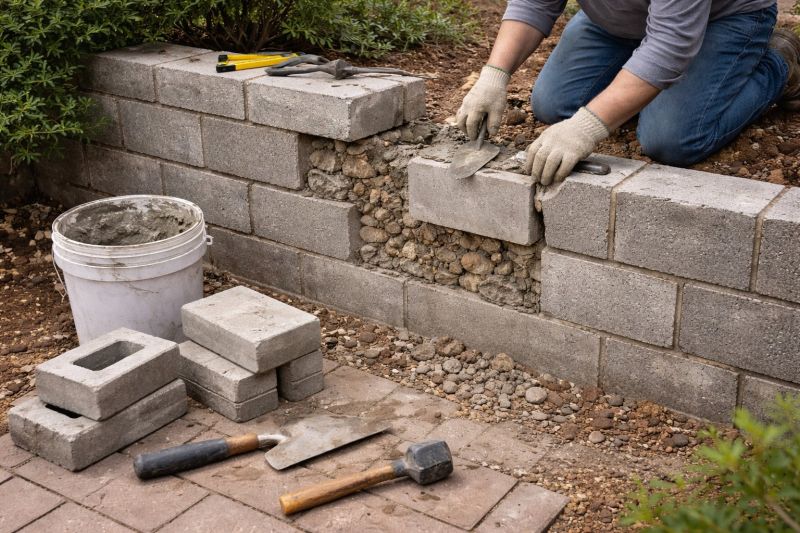 Block Wall Repair in Tucker, GA