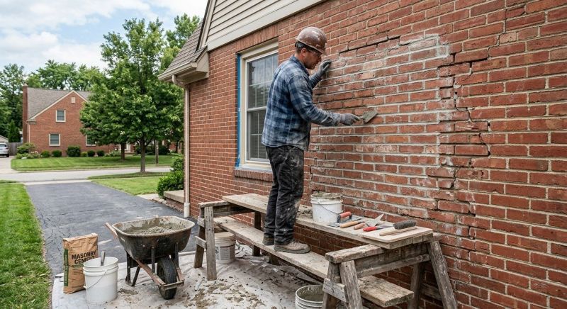 Brick Flatwork Repair in Bethlehem, GA
