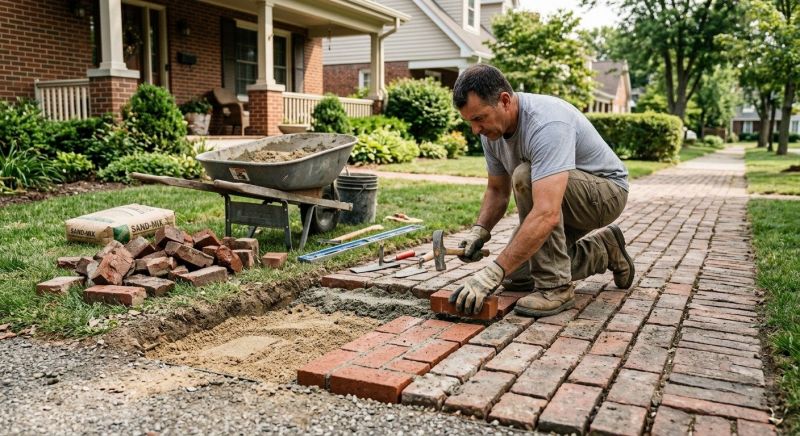 Brick Flatwork Repair in Mansfield, GA