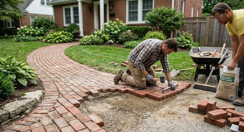 Brick Hardscape Repair in Loganville, GA