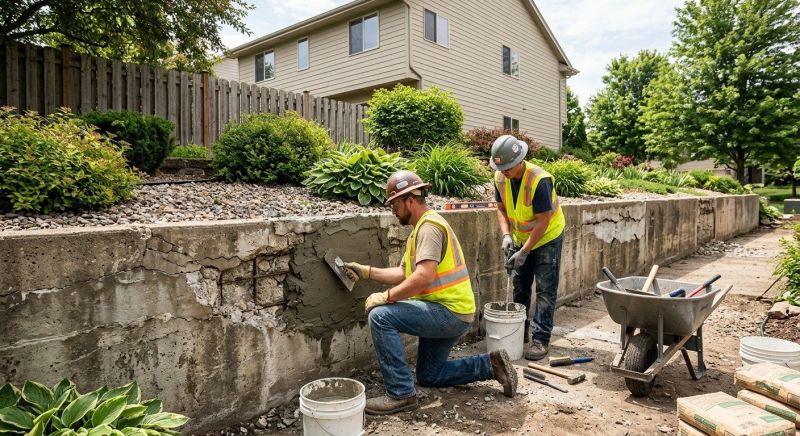 Rock Wall Repair in Loganville, GA