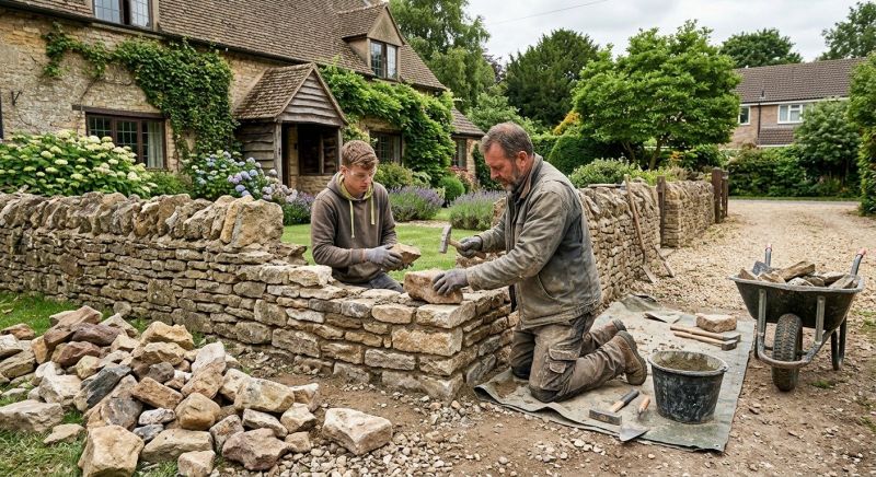 Stone Wall Repair in Braselton, GA