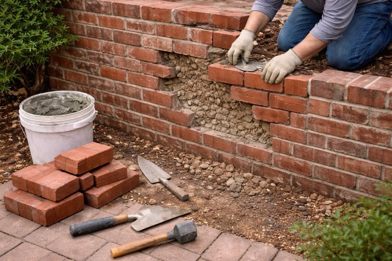 Stone Wall Repair in Stone Mountain, GA